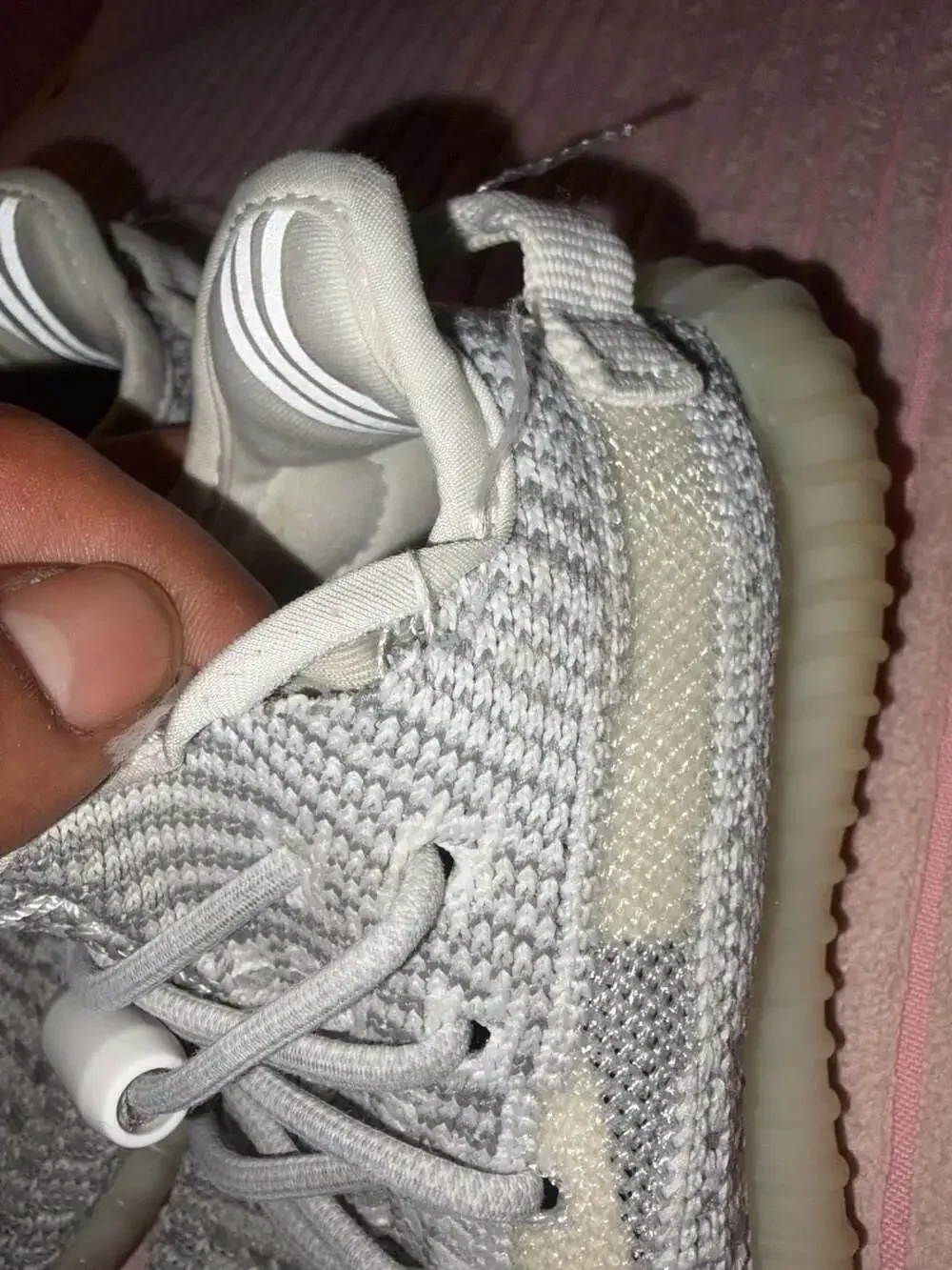 Adidas Yeezy Boost 350 V2 Infant/Toddler Static Grey Sneakers Size 8C